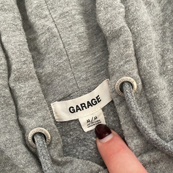 Garage Women’s Grey Zip Up Hoodie - Picture 4 of 8